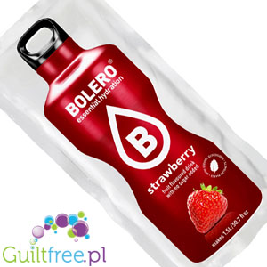 Bolero Drink Strawberry 9g - saszetka do napojów bez cukru ze stewią, Truskawka by Bolero Drink (bolero-ze-stewia-truskawka-1kcal-mix-na-15l)