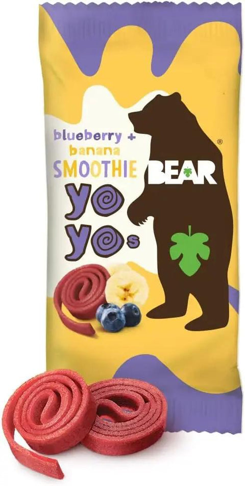 Bear Yoyo Blueberry Banana Smoothie 67kcal - **KRÓTKA DATA** przekąska owocowa 100% by Bear (bear-yoyo-blueberry-banana-smoothie-67kcal-krotka-data-przekaska-owocowa-100)