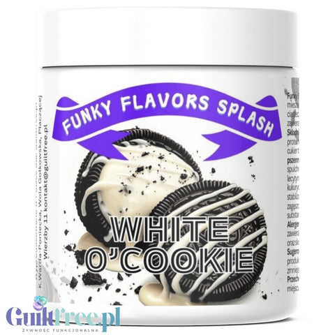 Funky Flavors Splash White Cookie'O 50g - błonnikowy aromat słodzący w proszku, Ciasteczko & Biała Czekolada by Funky Flavors (funky-flavors-splash-white-cookie-o-50g-blonnikowy-aromat-slodzacy-w-proszku-ciasteczko-biala-czekolada)