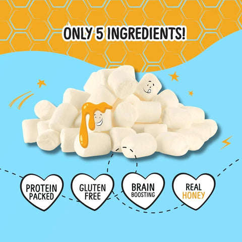 Know Brainer Max Honey Mallow Honey Hot Stuff Mini Marshmallows - pikantne! mini pianki proteinowe z kolaganem i MCT by Know Brainer Foods (know-brainer-max-honey-mallow-honey-hot-stuff-mini-marshmallows-pikantne-mini-pianki-proteinowe-z-kolaganem-i-mct)