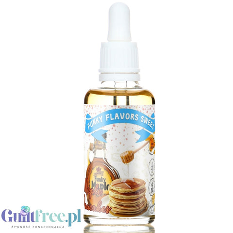 Funky Flavors Sweet Maple Pancake - słodkie kropelki bez cukru i kalorii o smaku Syropu Klonowego by Funky Flavors (funky-flavors-sweet-maple-pancake-slodzony-aromat-bez-cukru-i-kcal-aromat-syropu-klonowego)