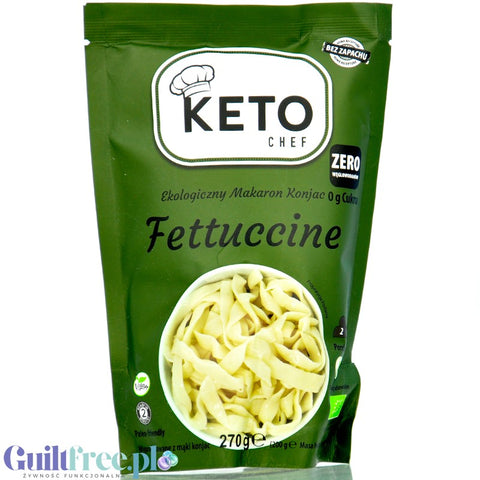 Keto Chef Organic Konjac Fettuccine - bio makaron shirataki 9kcal, formuła bezzapachowa by Keto Chef (keto-chef-organic-konjac-fettuccine-bio-makaron-shirataki-9kcal-formula-bezzapachowa)