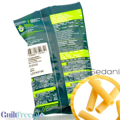 Ciao Carb Maccarozone Stage 3, Sedani 50g - włoski makaron niskowęglowodanowy niskie IG, 33g białka by Ciao Carb (ciao-carb-maccarozone-stage-3-sedani-50g-wloski-makaron-niskoweglowodanowy-niskie-ig-33g-bialka)