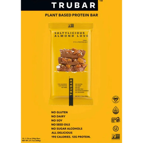 TRUBAR Saltylicious Almond Love - wegański baton proteinowy bez soi, glutenu i słodzików by TRUWOMEN (trubar-saltylicious-almond-love-weganski-baton-proteinowy-bez-soi-glutenu-i-slodzikow)