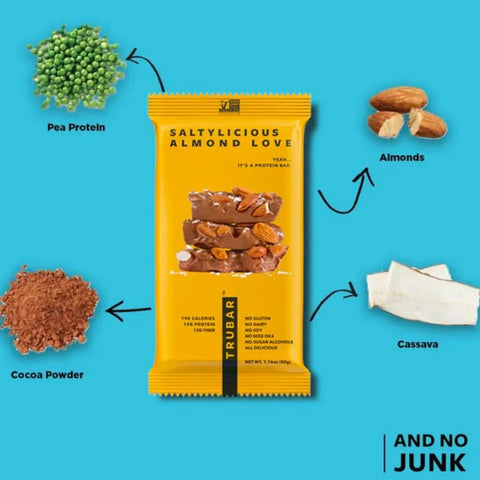 TRUBAR Saltylicious Almond Love - wegański baton proteinowy bez soi, glutenu i słodzików by TRUWOMEN (trubar-saltylicious-almond-love-weganski-baton-proteinowy-bez-soi-glutenu-i-slodzikow)