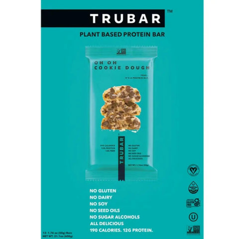 TRUBAR Oh Oh Cookie Dough - ciasteczkowy wegański baton białkowy bez glutenu, soi i słodzików by TRUWOMEN (trubar-oh-oh-cookie-dough-ciasteczkowy-weganski-baton-bialkowy-bez-glutenu-soi-i-slodzikow)