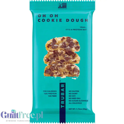 TRUBAR Oh Oh Cookie Dough - ciasteczkowy wegański baton białkowy bez glutenu, soi i słodzików by TRUWOMEN (trubar-oh-oh-cookie-dough-ciasteczkowy-weganski-baton-bialkowy-bez-glutenu-soi-i-slodzikow)