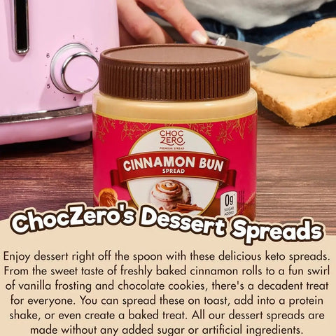 Choc Zero Keto Cinnamon Bun Spread - keto krem z monkfruit o smaku cynamonowej drożdżówki by Choc Zero (choc-zero-keto-cinnamon-bun-spread-keto-krem-z-monkfruit-o-smaku-cynamonowej-drozdzowki)