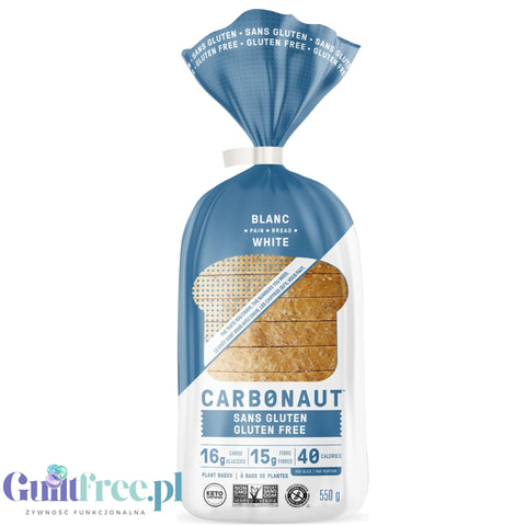 Carbonaut Low Carb White Bread Gluten Free - bezglutenowy KETO biały chleb 1g węglowodanów w kromce by Carbonaut (carbonaut-low-carb-white-bread-gluten-free-bezglutenowy-keto-bialy-chleb-1g-weglowodanow-w-kromce)