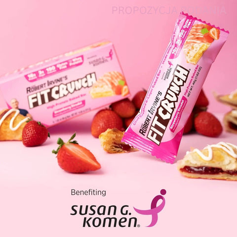 Fit Crunch Strawberry Strudel - wypiekany baton białkowy z WPI o smaku ciasta francuskiego z nadzieniem truskawkowym by Fit Crunch (Robert Irvine) (fit-crunch-strawberry-strudel-wypiekany-baton-bialkowy-z-wpi-o-smaku-ciasta-francuskiego-z-nadzieniem-truskawkowym)