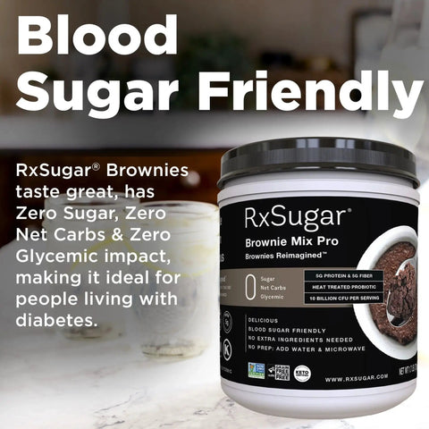 RxSugar Brownie Mix Pro 750g - mieszanka do przygotowania brownie w mikrofali by guiltfrii.com (rxsugar-brownie-mix-pro-750g-mieszanka-do-przygotowania-brownie-w-mikrofali)