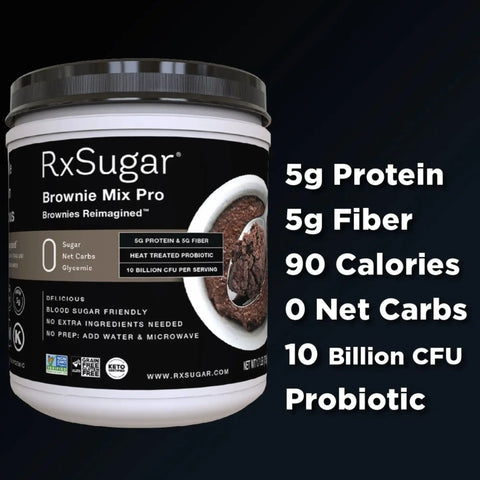 RxSugar Brownie Mix Pro 750g - mieszanka do przygotowania brownie w mikrofali by guiltfrii.com (rxsugar-brownie-mix-pro-750g-mieszanka-do-przygotowania-brownie-w-mikrofali)