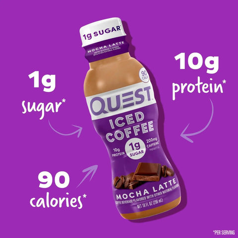 Quest Iced Coffee Mocha Latte RTD - proteinowa czekoladowa kawa mrożona 90kcal, bez cukru by Quest Nutrition (quest-iced-coffee-mocha-latte-rtd-proteinowa-czekoladowa-kawa-mrozona-90kcal-bez-cukru)