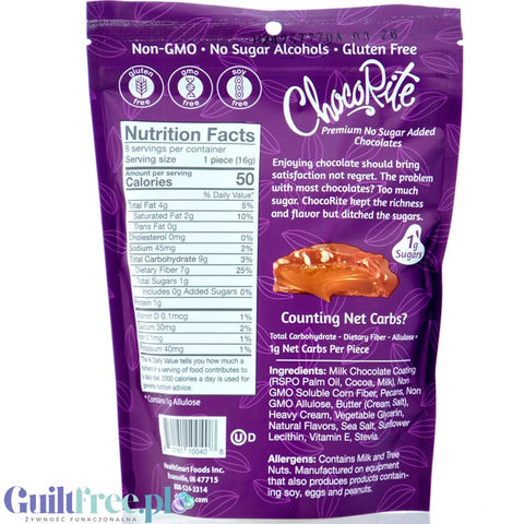 Healthsmart ChocoRite Milk Chocolate Pecan Cluster - czekoladki bez cukru z karmelem i pekanami by HealthSmart Foods (healthsmart-sweet-nothings-chocorite-milk-chocolate-pecan-cluster-czekoladki-bez-cukru-z-karmelem-i-pekanami)