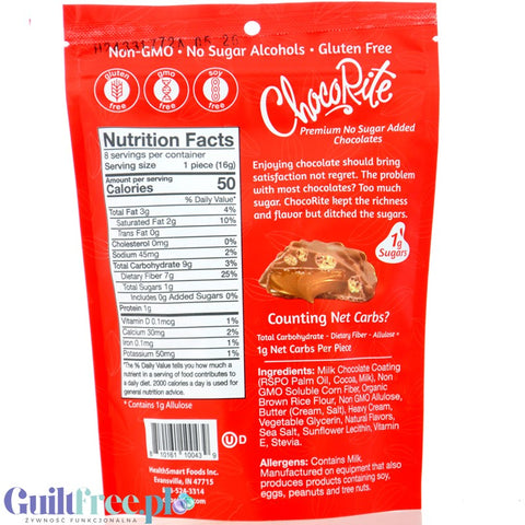 Healthsmart ChocoRite Crispy Caramels - niskokaloryczne czekoladki bez cukru z masą karmelową by HealthSmart Foods (healthsmart-chocorite-crispy-caramels-niskokaloryczne-czekoladki-bez-cukru-z-masa-karmelowa)