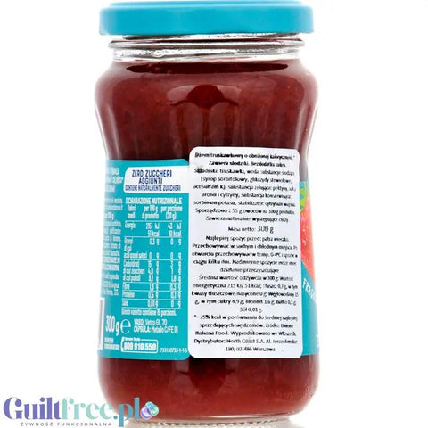 Santa Rosa Zero Fragole - niskokaloryczny dżem truskawkowy bez dodatku cukru tylko 51kcal by Santa Rosa (santa-rosa-zero-fragole-niskokaloryczny-dzem-truskawkowy-bez-dodatku-cukru-tylko-51kcal)