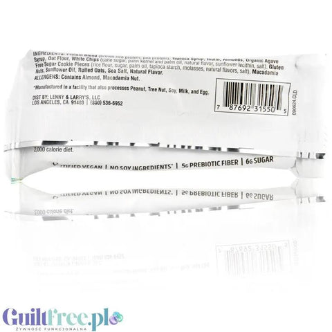 Lenny & Larry's Complete Cookie-fied Bar Chocolate Chip Cookie Dough - wegański baton ciasteczkowy 12g białka by Lenny & Larry's (lenny-larry-s-complete-cookie-fied-bar-chocolate-chip-cookie-dough-weganski-baton-ciasteczkowy-12g-bialka)