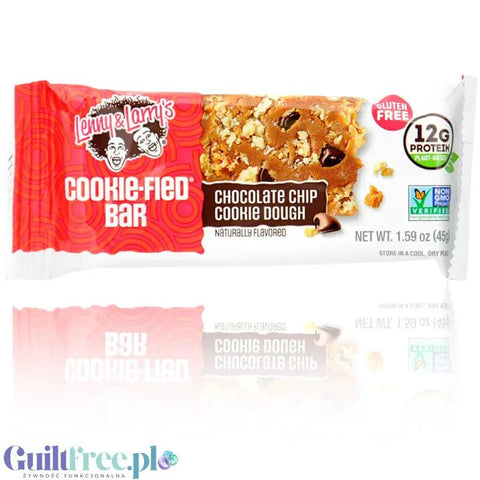 Lenny & Larry's Complete Cookie-fied Bar Chocolate Chip Cookie Dough - wegański baton ciasteczkowy 12g białka by Lenny & Larry's (lenny-larry-s-complete-cookie-fied-bar-chocolate-chip-cookie-dough-weganski-baton-ciasteczkowy-12g-bialka)