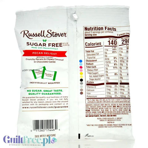 Russel Stover Pecan Delights - nadziewane czekoladki z karmelem i pekanami bez cukru by Russel Stover (russel-stover-pecan-delights-nadziewane-czekoladki-z-karmelem-i-pekanami-bez-cukru)