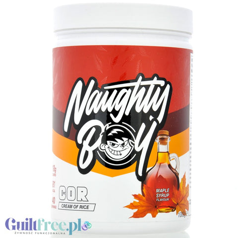 Naughty Boy Cream Of Rice Maple Syrup 1kg - kleik ryżowy bez cukru, regeneracyjny posiłek treningowy, Syrop Klonowy by Naughty Boy (naughty-boy-cream-of-rice-maple-syrup-1kg-kleik-ryzowy-bez-cukru-regeneracyjny-posilek-treningowy-syrop-klonowy)