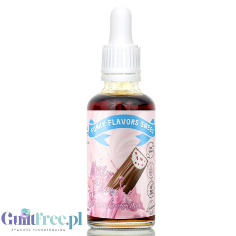 Funky Flavors Sweet Milky Choc Strawberries - słodki aromat w kroplach bez cukru i kalorii by Funky Flavors (funky-flavors-sweet-milky-choc-strawberries-skoncentrowany-aromat-w-kroplach-bez-cukru-i-kalorii)