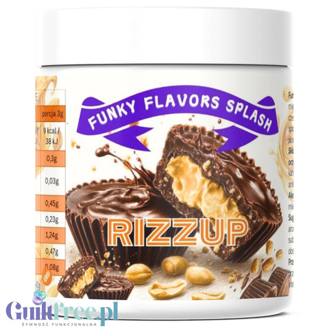Funky Flavors Splash Rizzup 50g - aromat słodzący w proszku bez cukru, smak Czekolady z Masłem Orzechowym by Funky Flavors (funky-flavors-splash-rizzup-50g-aromat-slodzacy-w-proszku-bez-cukru-smak-czekolady-z-maslem-orzechowym)