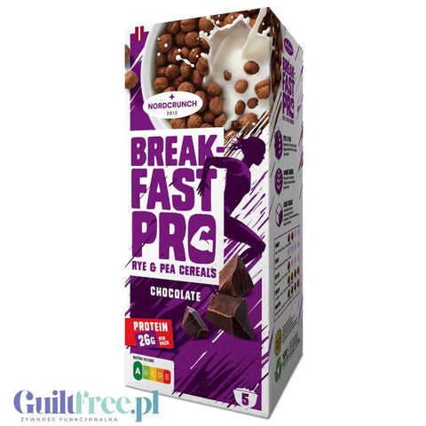 Milzu Breakfast Pro Chocolate - proteinowe kulki zbożowe żytnio-grochowe z czekoladą, 17g białka by Milzu (milzu-breakfast-pro-chocolate-proteinowe-kulki-zbozowe-zytnio-grochowe-z-czekolada-17g-bialka)