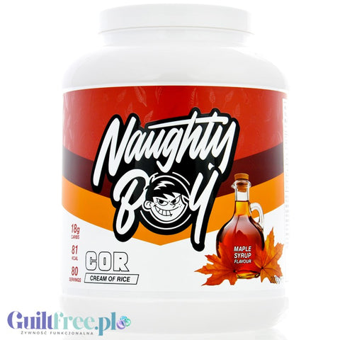Naughty Boy Cream Of Rice Maple Syrup 2kg - kleik ryżowy bez cukru, regeneracyjny posiłek treningowy, Syrop Klonowy by Naughty Boy (naughty-boy-cream-of-rice-maple-syrup-2kg-kleik-ryzowy-bez-cukru-regeneracyjny-posilek-treningowy-syrop-klonowy)