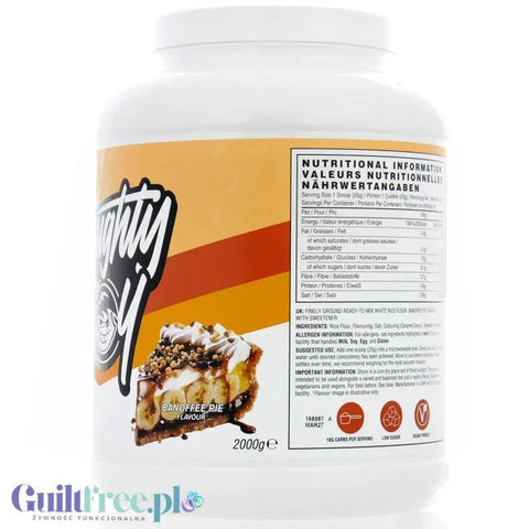 Naughty Boy Cream of Rice, Banoffee Pie 2kg - kleik ryżowy bez cukru, regeneracyjny posiłek treningowy, Banan & Tofi by Naughty Boy (naughty-boy-cream-of-rice-banoffee-pie-2kg-kleik-ryzowy-bez-cukru-regeneracyjny-posilek-treningowy-banan-tofi)