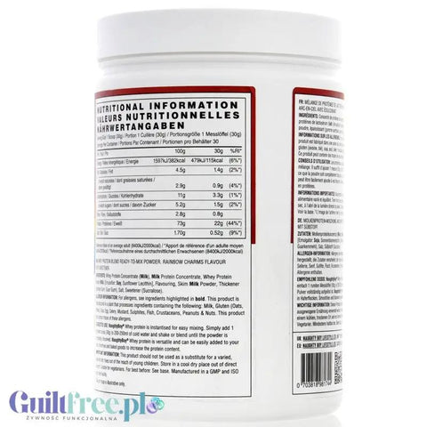 Naughty Boy Whey Protein Rainbow Charms 900g - gęsta odżywka białkowa WPI, WPC & MPC by Naughty Boy (naughty-boy-whey-premium-protein-rainbow-charms-900g-gesta-odzywka-bialkowa-wpi-wpc-mpc)
