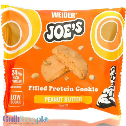 Weider Joe's Filled Protein Cookie Peanut Buttter - ciastko proteinowe z nadzieniem o smaku masła orzechowego by WEIDER® (weider-joe-s-filled-protein-cookie-peanut-buttter-ciastko-proteinowe-z-nadzieniem-o-smaku-masla-orzechowego)