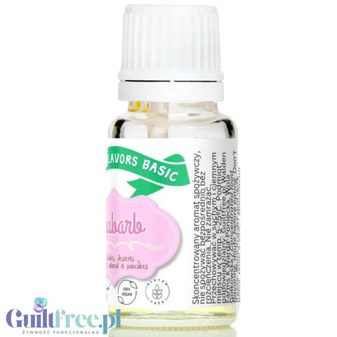 Funky Flavors Basic Rhubarb 10ml - rabarbarowe kropelki do potraw i napojów, bez cukru i bez tłuszczu by Funky Flavors (funky-flavors-rhubarb-aromat-rabarbarowy-bez-cukru-i-tluszczu)