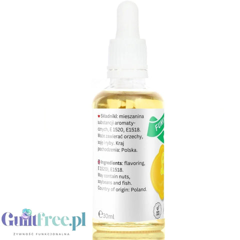 Funky Flavors Basic Lemon 30g - Cytryna - kropelki aromatyzujące bez cukru, tłuszczu i słodzików by Funky Flavors (funky-flavors-lemon-30ml-cytrynowy-aromat-bez-cukru-bez-tluszczu)