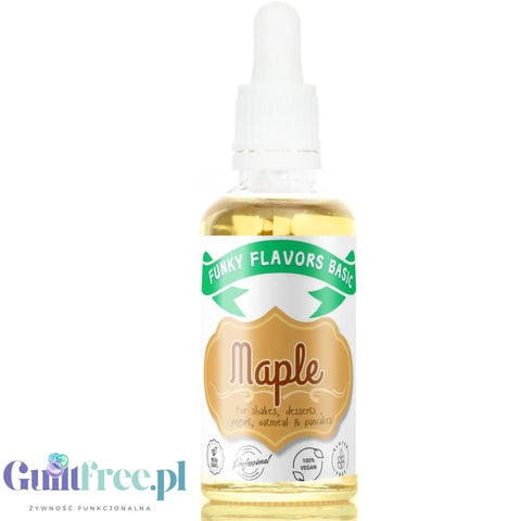 Funky Flavors Basic Maple 30ml - kropelki o aromacie syropu klonowego bez cukru, słodzików i bez tłuszczu by Funky Flavors (funky-flavors-maple-30ml-aromat-syropu-klonowego-bez-cukru-i-bez-tluszczu)