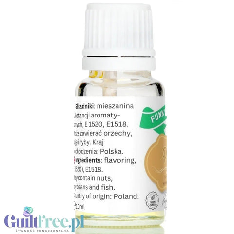 Funky Flavors Basic Peanut 10ml - Orzechy Ziemne - Fistaszkowe kropelki aromatyzujące bez cukru i słodzików by Funky Flavors (funky-flavors-peanut-orzechy-ziemne-aromat-bez-cukru-bez-tluszczu)