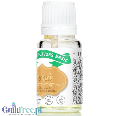 Funky Flavors Basic Peanut 10ml - Orzechy Ziemne - Fistaszkowe kropelki aromatyzujące bez cukru i słodzików by Funky Flavors (funky-flavors-peanut-orzechy-ziemne-aromat-bez-cukru-bez-tluszczu)
