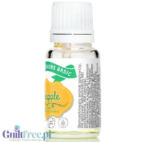 Funky Flavors Basic Pineapple 10ml - kropelki ananasowe do napojów i potraw bez cukru, słodzików i kalorii by Funky Flavors (funky-flavors-pineapple-ananasowy-aromat-bez-cukru-bez-tluszczu)