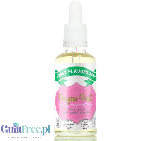 Funky Flavors Basic Dragon Fruit Pithaja 30ml - aromat smoczego owocu bez cukru i bez tłuszczu by Funky Flavors (funky-flavors-pithaja-30ml-aromat-dragonfruit-bez-cukru-i-bez-tluszczu)