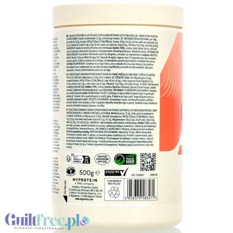 MyProtein Clear Whey Protein Tropical Dragonfruit - klarowny, lekki hydrolizat o smaku smoczego owocu, 20g białka by My Protein (myprotein-clear-whey-protein-tropical-dragonfruit-klarowny-lekki-hydrolizat-o-smaku-smoczego-owocu-20g-bialka)