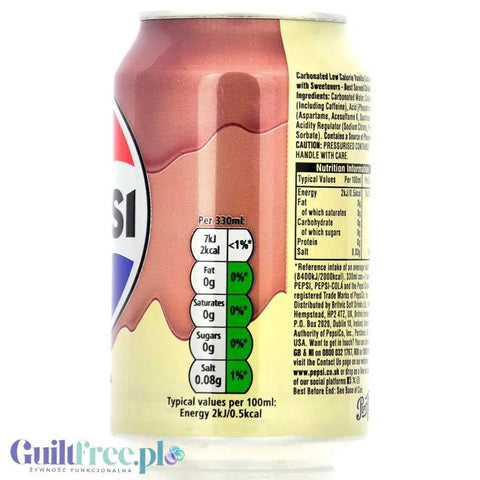 Pepsi Max Cream Soda 330ml - śmietankowa Pepsi Max bez cukru i kalorii w puszce by Pepsi Max (pepsi-max-cream-soda-330ml-smietankowa-pepsi-max-bez-cukru-i-kalorii-w-puszce)