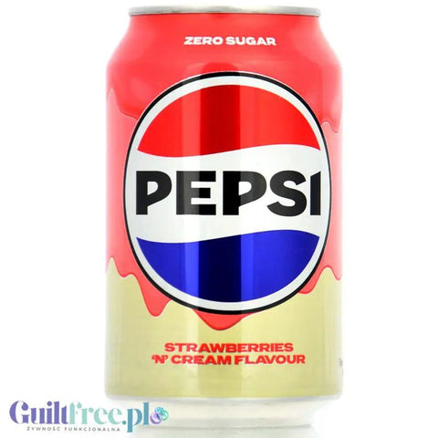 Pepsi Max Strawberries & Cream Soda 330ml - śmietankowo-truskawkowa Pepsi Max bez cukru by Pepsi Max (pepsi-max-strawberries-cream-soda-330ml-smietankowo-truskawkowa-pepsi-max-bez-cukru)