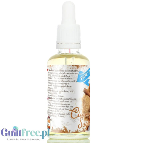 Funky Flavors Sweet Cinnamon Sugar - słodzony aromat cynamonowy bez cukru i bez tłuszczu by Funky Flavors (funky-flavors-sweet-cinnamon-sugar)