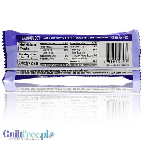 Quest Overload Chocolate Explosion BOX 12 szt - baton proteinowy bez cukru i maltitolu, smak Brownie & Czekolada by Quest Nutrition (quest-overload-chocolate-explosion-box-12-szt-baton-proteinowy-bez-cukru-i-maltitolu-smak-brownie-czekolada)