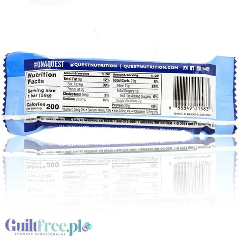 Quest Overload Cookie Commotion BOX x 12szt - baton proteinowy bez cukru i maltitolu, smak Karmel, Ciasteczka & Czekolada by Quest Nutrition (quest-overload-cookie-commotion-box-x-12szt-baton-proteinowy-bez-cukru-i-maltitolu-smak-karmel-ciasteczka-czekolada)