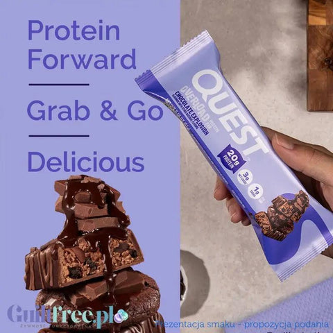 Quest Overload Chocolate Explosion - baton proteinowy bez cukru i maltitolu, smak Brownie & Czekolada by Quest Nutrition (quest-overload-chocolate-explosion-baton-proteinowy-bez-cukru-i-maltitolu-smak-brownie-czekolada)