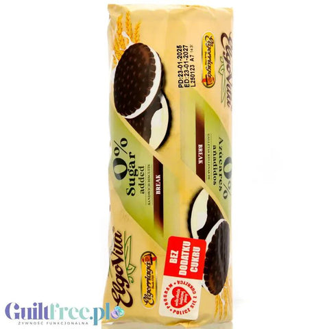 ElgoVita Sandwich Cocoa Biscuits - kruche kakaowe markizy z kremem śmietankowym bez dodatku cukru by ElgoVita (elgovita-sandwich-cocoa-biscuits-kruche-kakaowe-markizy-z-kremem-smietankowym-bez-dodatku-cukru)