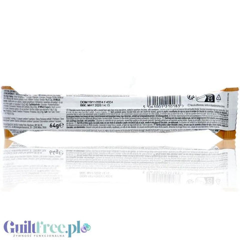 Phd Smart Bar Salted Caramel - baton proteinowy bez cukru z solonym karmelem, czekoladą by PhD (phd-smart-bar-salted-caramel-baton-proteinowy-bez-cukru-z-solonym-karmelem-czekolada)