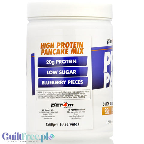Per4m Protein Pancakes Blueberry Muffin 1,2kg - naleśniki proteinowe z kawałkami jagód by per4m® (per4m-protein-pancakes-blueberry-muffin-12kg-nalesniki-proteinowe-z-kawalkami-jagod)