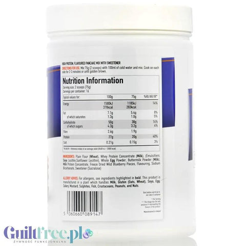Per4m Protein Pancakes Blueberry Muffin 1,2kg - naleśniki proteinowe z kawałkami jagód by per4m® (per4m-protein-pancakes-blueberry-muffin-12kg-nalesniki-proteinowe-z-kawalkami-jagod)