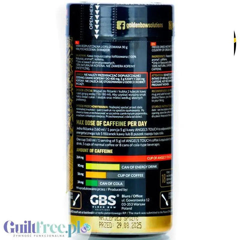 GBS Angel's Touch Solony Karmel 90g - kawa liofilizowana rozpuszczalna o podwyższonej zawartości kofeiny by Golden Bow Solutions (gbs-angel-s-touch-solony-karmel-90g-kawa-liofilizowana-rozpuszczalna-o-podwyzszonej-zawartosci-kofeiny)